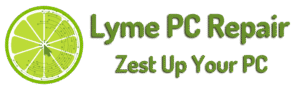 Banner for blog pages showing the Lyme PC Repair Logo
